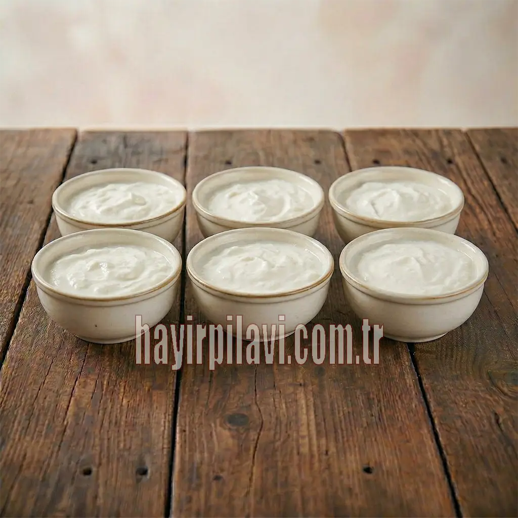 Mevlüt yemeği porsiyon yoğurt