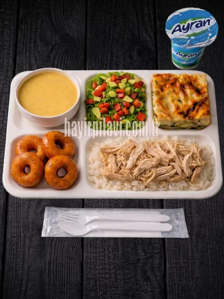 Tavuklu Mevlüt Pilavı Tabldot Menü