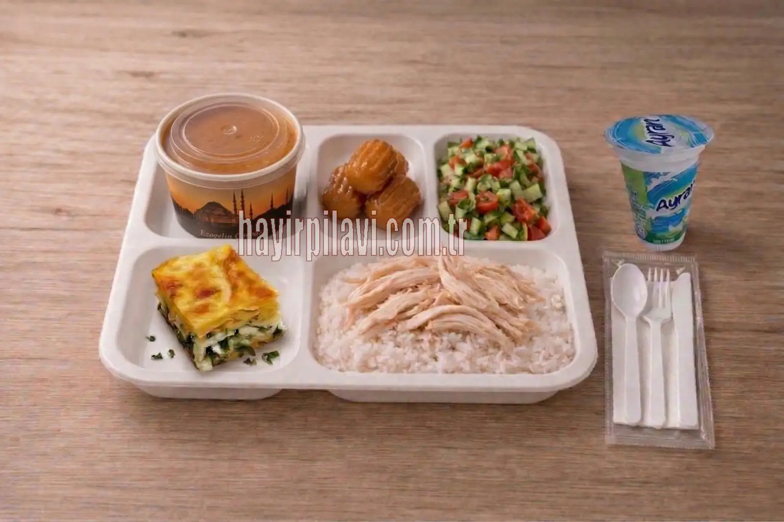 Etli Mevlüt Pilavı ve Mevlüt Yemeği Menü Börekli